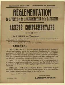 Voir la règlementation de la vente et de la consommation de la patisserie en plus grand