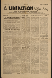 Journal « La Libération du Vaucluse » du 9 décembre 1944 - Agrandir l'image (fenêtre modale)