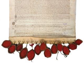 Exposé de l'élection d'Urbain VI par douze cardinaux réunis à Anagni, 2 août 1378 (AD Vaucluse 19 H 64 / 2)