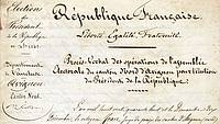 Fac-similé du procès-verbal des opérations de l’assemblée électorale du canton nord d’Avignon pour l’élection du Président de la République du 10 décembre 1848