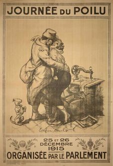 Voir l'affiche de la journée du poilu en plus grand (26 et 26 décembre 1915)