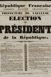 Affiche relative à l’organisation de l’élection et carte d’électeur - Agrandir l'image (fenêtre modale)