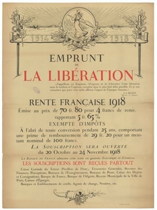 Voir l'affiche d'emprunt de la libération en grand