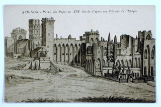 Vue du palais au XVIe siècle
